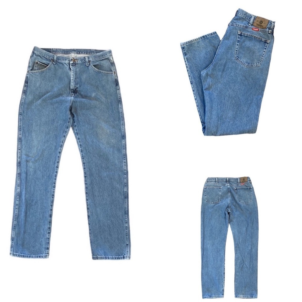 Wrangler Regular Fit Denim Jeans Size Men’s 38 x 34 Pre-Owned